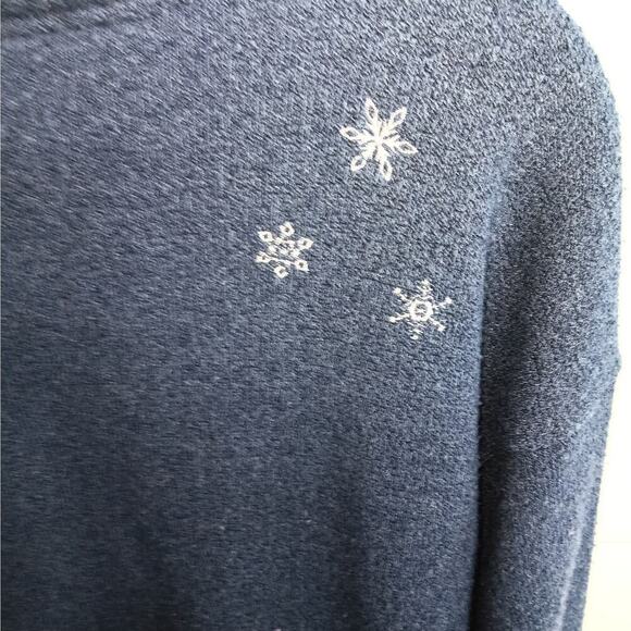 EUC XL Won's Wear XL Snowman Applique Botton Eyes Crew Neck Sweater - Picture 5 of 5